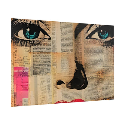 Retro Pop Culture Woman Poster 13 ,  Comic Wall Art