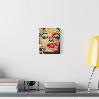 Canvas Wall Art Print, Retro Pop Culture Women 3 - Modern Home Decor, Wall Art, Gift for Art Lovers, Pop Art, Unique Gift for Her