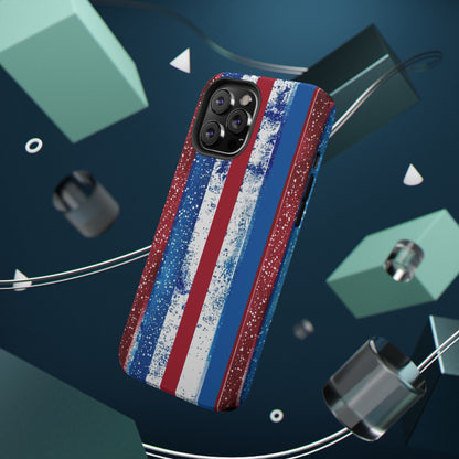 Patriotic Stripes Impact-Resistant Phone Case