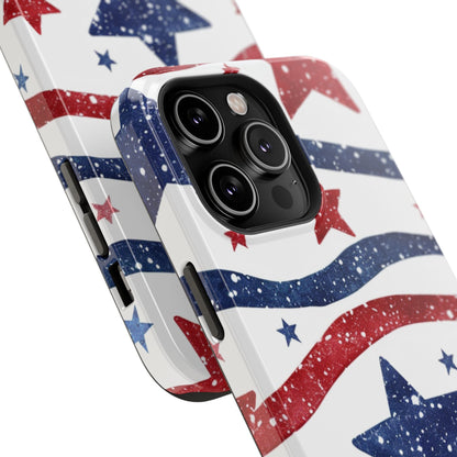 Stars & Stripes Design Impact-Resistant Phone Case