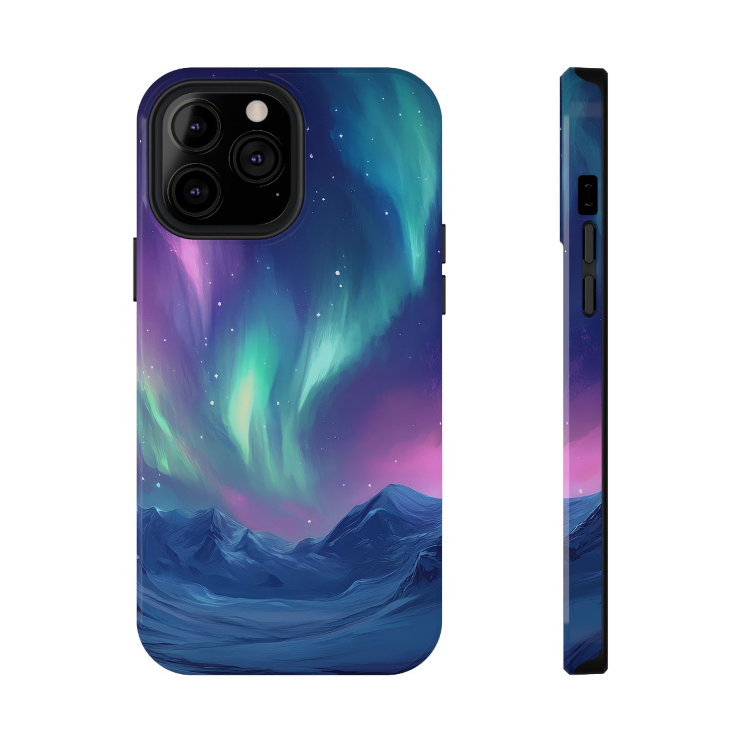 Aurora Borealis Impact-Resistant Phone Case - Colorful Northern Lights Design-2