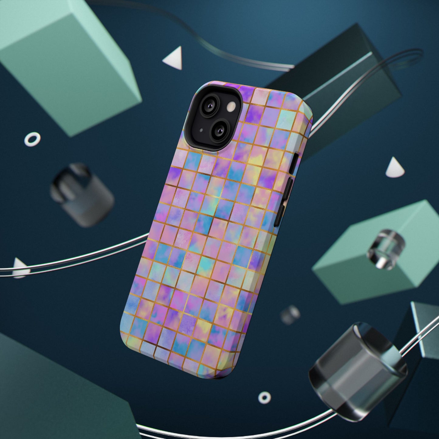 Colorful Mosaic Impact-Resistant Phone Case