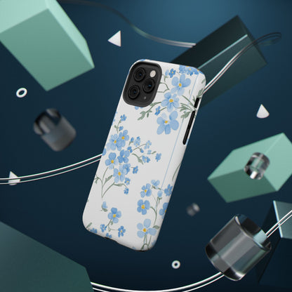 Blue Flower Design Floral Phone Case