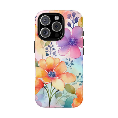 Phone Case - Spring Flower Watercolor Tough Case