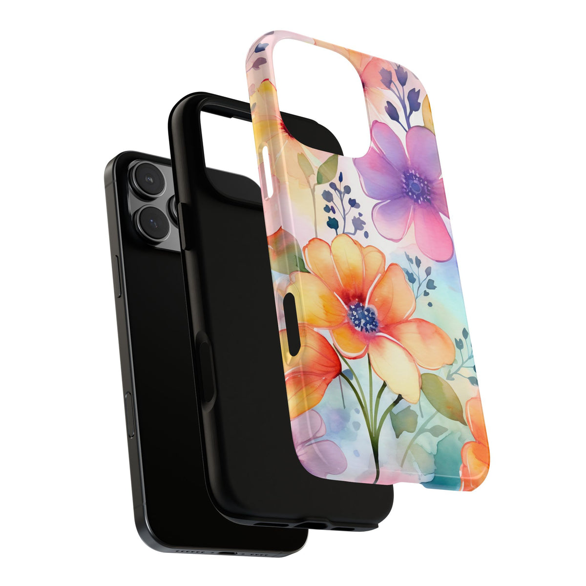 Phone Case - Spring Flower Watercolor Tough Case