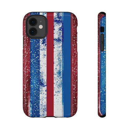 Patriotic Stripes Impact-Resistant Phone Case
