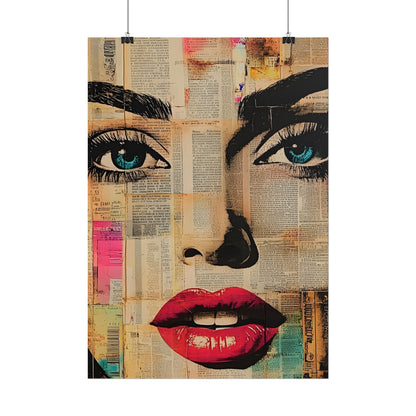 Retro Pop Culture Woman Poster 13 ,  Comic Wall Art