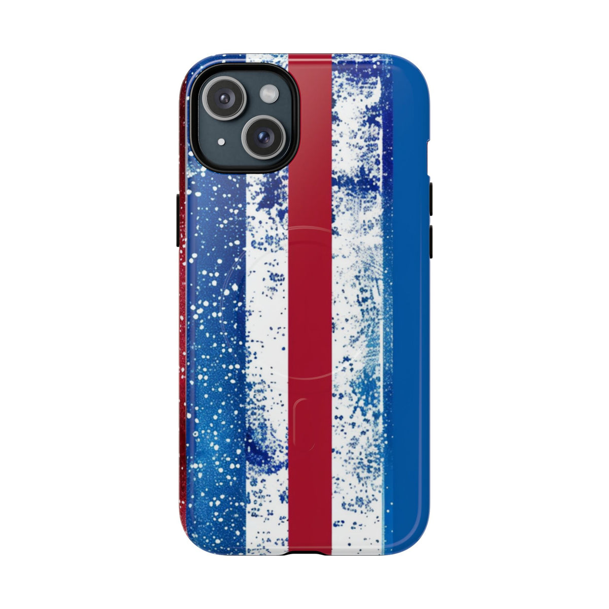 Patriotic Stripes Phone Case | Bold American Flag Design -Tough Magnetic iPhone Cover
