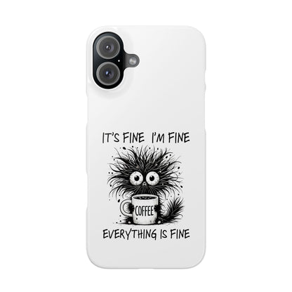 Funny Cat  - Slim phone Case