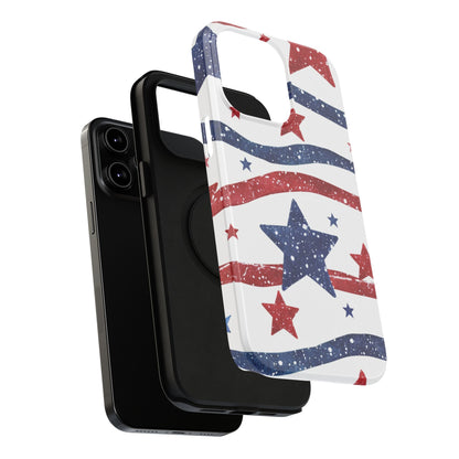 Stars & Stripes Design Impact-Resistant Phone Case