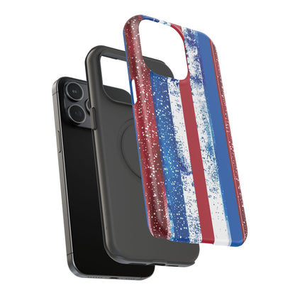 Patriotic Stripes Impact-Resistant Phone Case