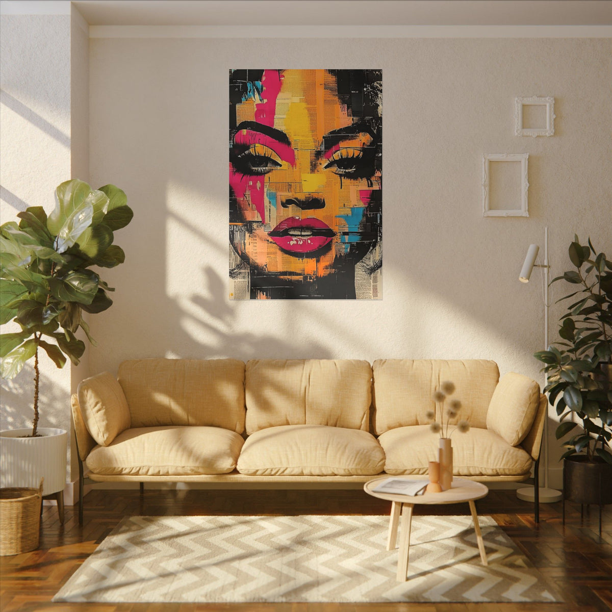 Canvas Wall Art - Retro Pop Culture Women 1