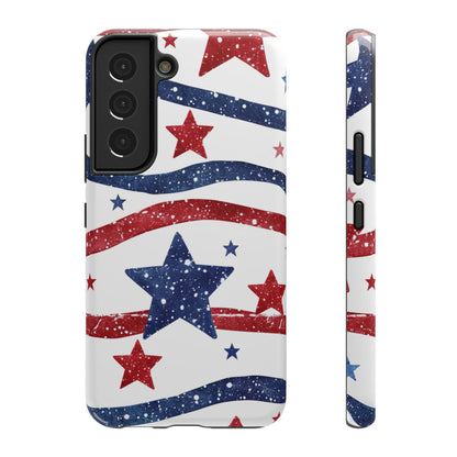 Stars & Stripes Design Impact-Resistant Phone Case