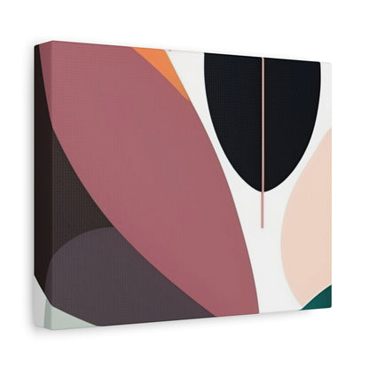 Abstract Leaf Matte Canvas Print — Modern Botanical Wall Art, Stretched 1.25"