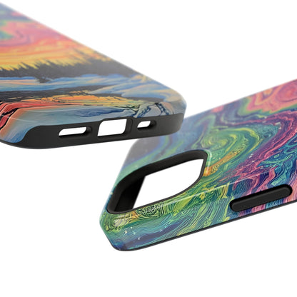 Nature-Inspired Impact-Resistant Phone Case - Vibrant Galaxy Sky Design