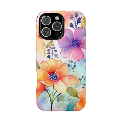 Phone Case - Spring Flower Watercolor Tough Case