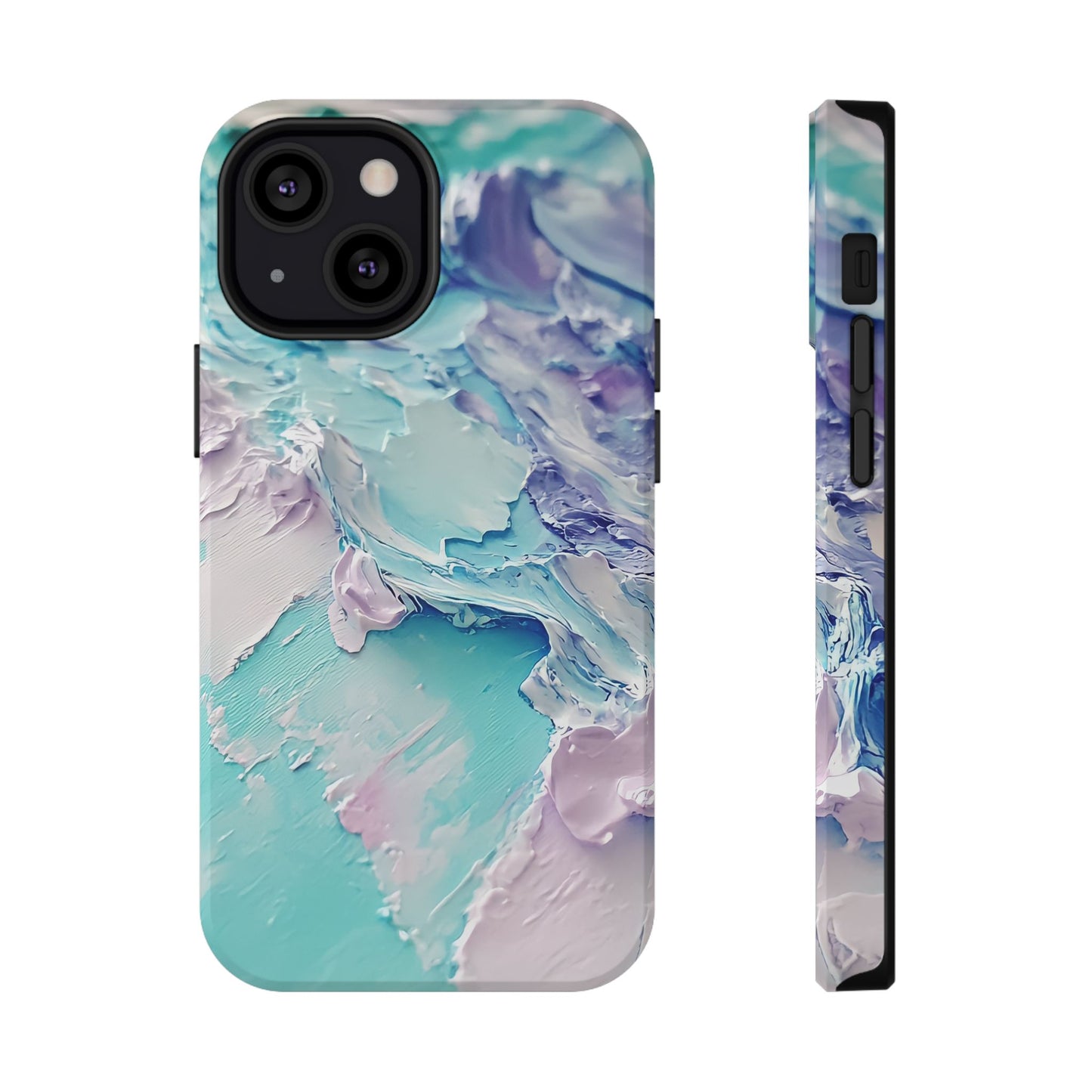 Aqua Abstract Impact-Resistant Phone Case