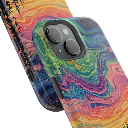 Nature-Inspired Impact-Resistant Phone Case - Vibrant Galaxy Sky Design