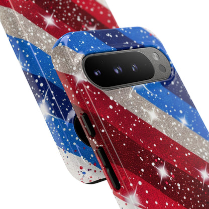 Glittery Patriotic Phone Case - Tough Cases