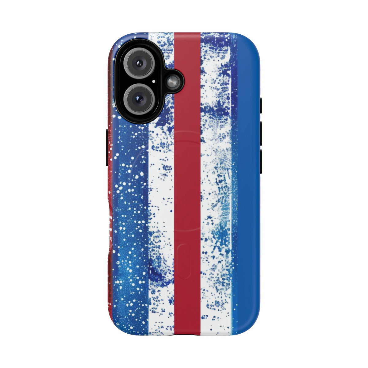 Patriotic Stripes Phone Case | Bold American Flag Design -Tough Magnetic iPhone Cover
