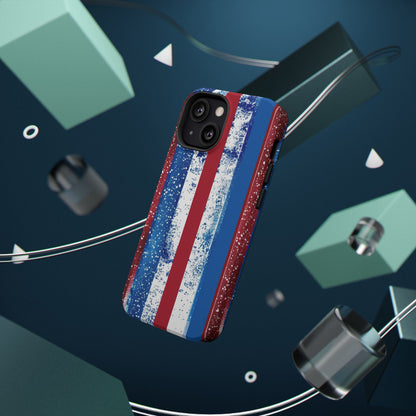 Patriotic Stripes Impact-Resistant Phone Case