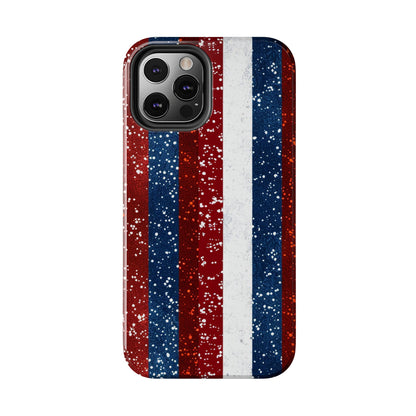 Patriotic Glitter Tough Phone Case