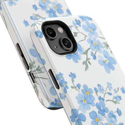 Blue Flower Design Floral Phone Case