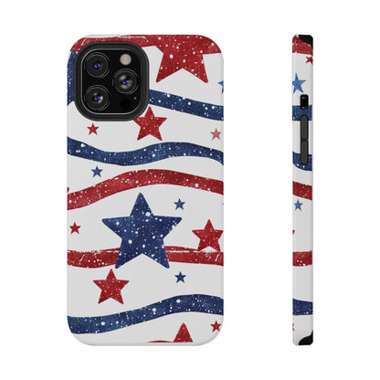 Stars & Stripes Design Impact-Resistant Phone Case