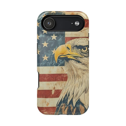Eagle American Flag Phone Case - Impact-Resistant, Patriotic Design