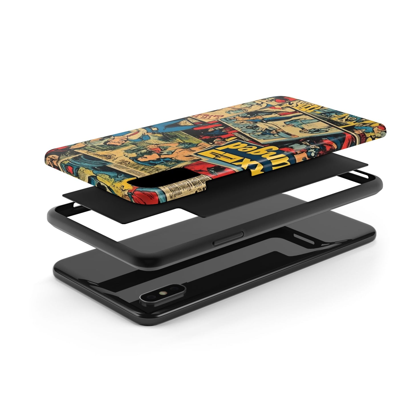 Vintage Comic - Tough Phone Cases, Superhero Phone Covers