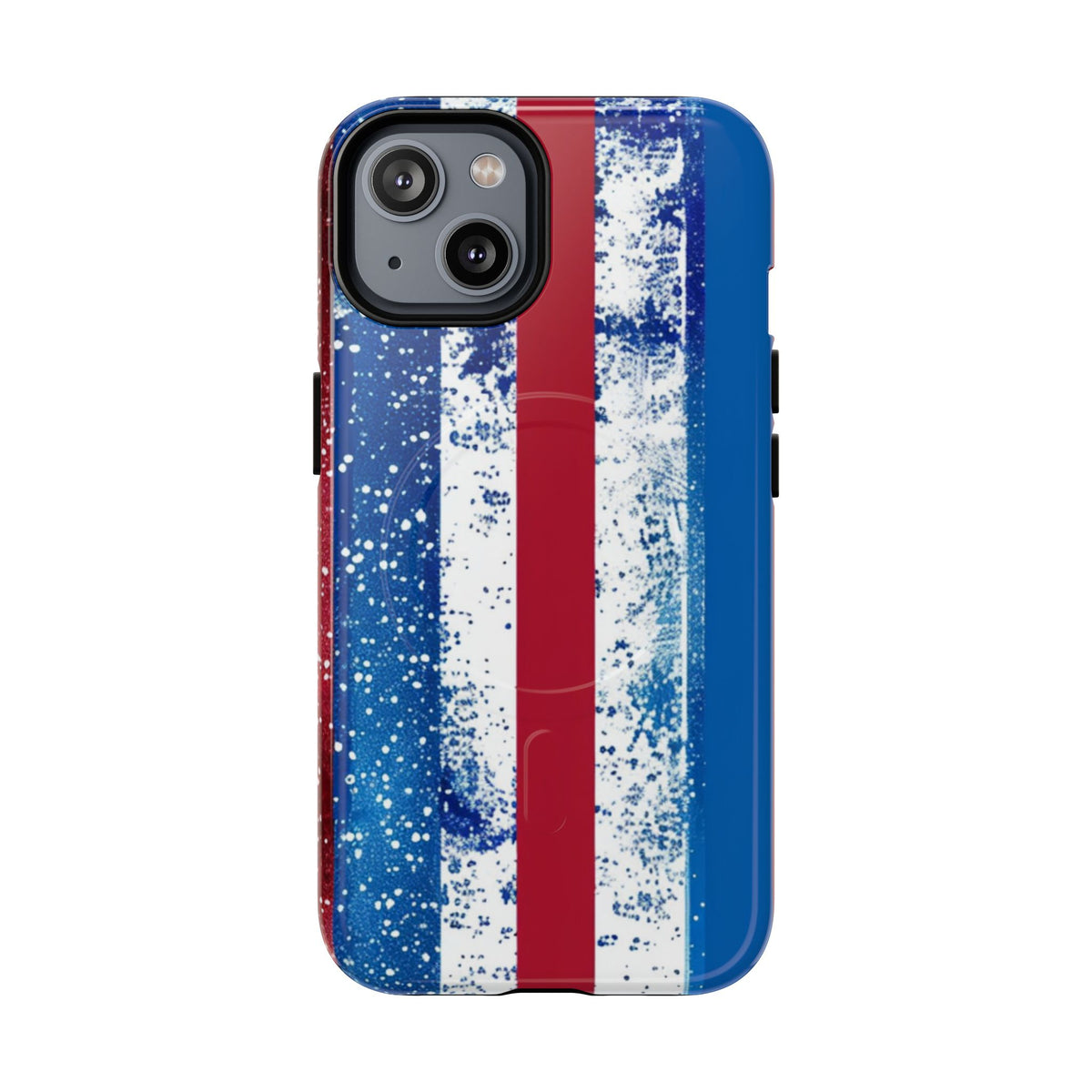 Patriotic Stripes Phone Case | Bold American Flag Design -Tough Magnetic iPhone Cover