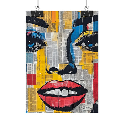 Poster Wall Art - Retro Pop Culture Woman 18 Comic Book Style