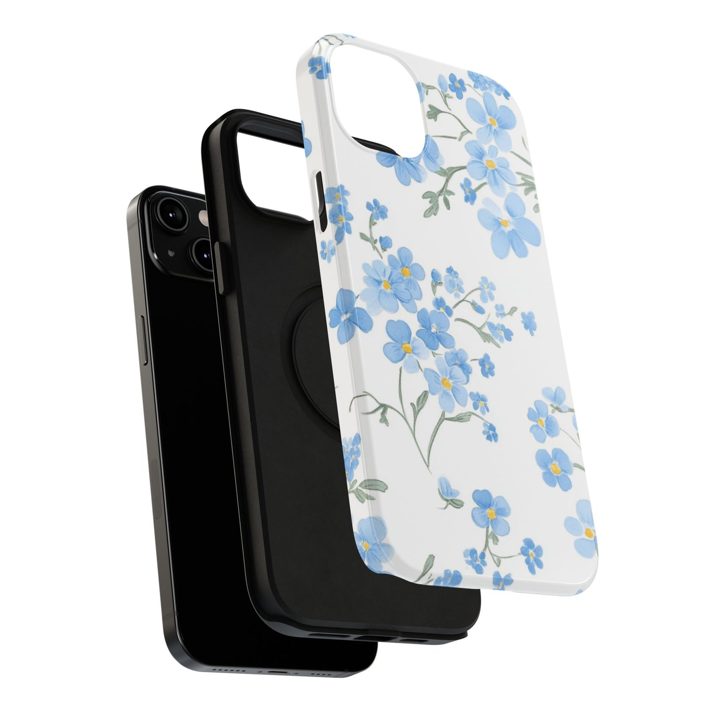 Blue Flower Design Floral Phone Case