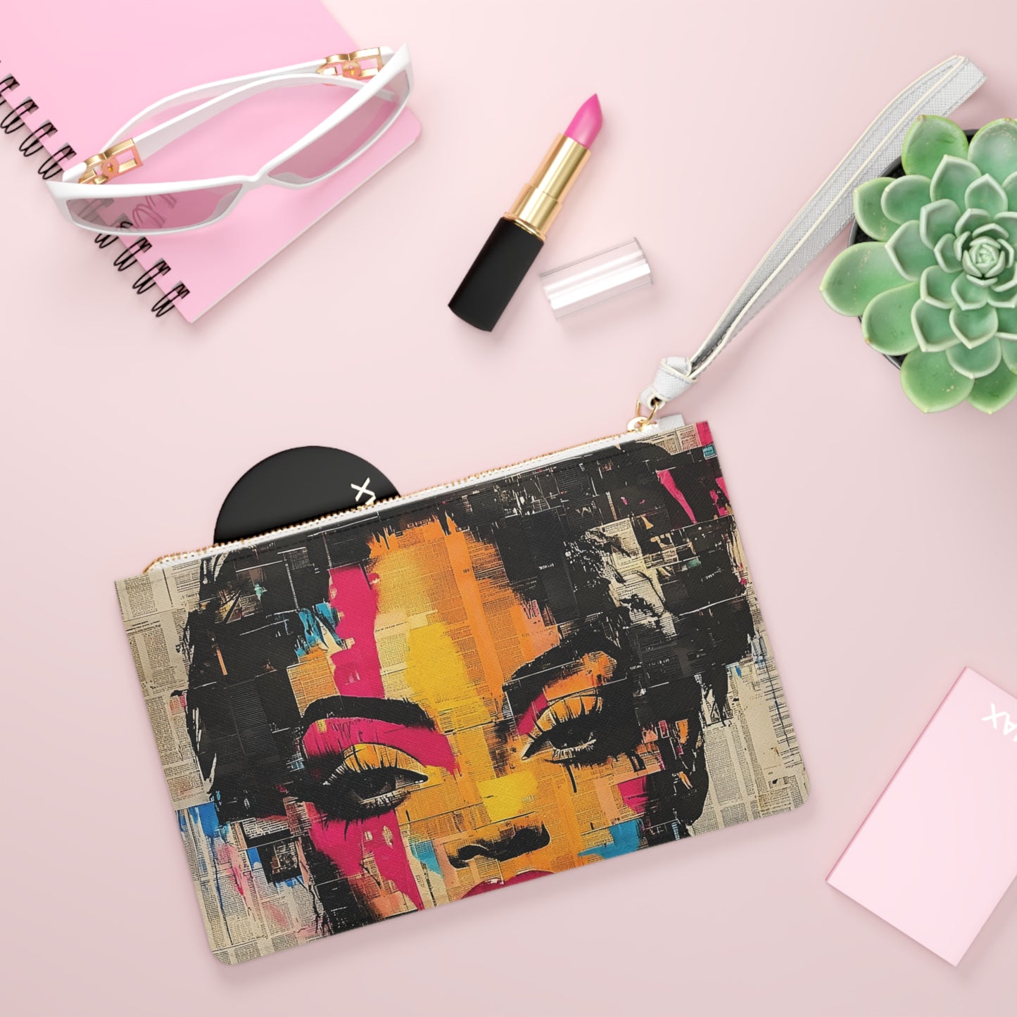 Retro Pop Culture Woman 19 - Artistic Clutch Bag