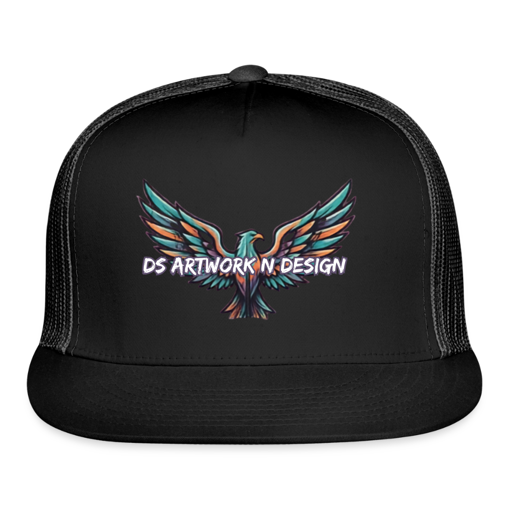 Graffiti Eagle - Trucker Hat - black/black
