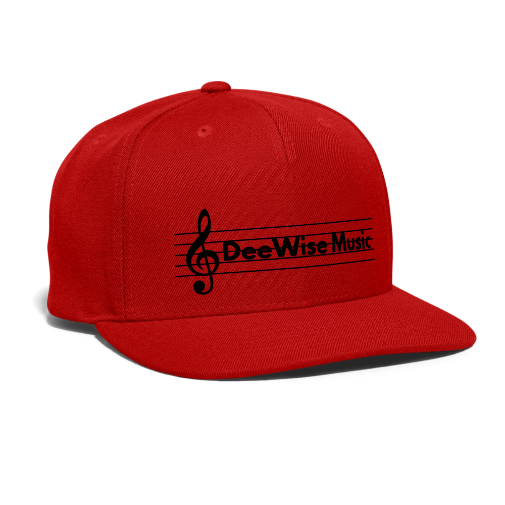 DeeWise Music - Snapback Baseball Cap - red