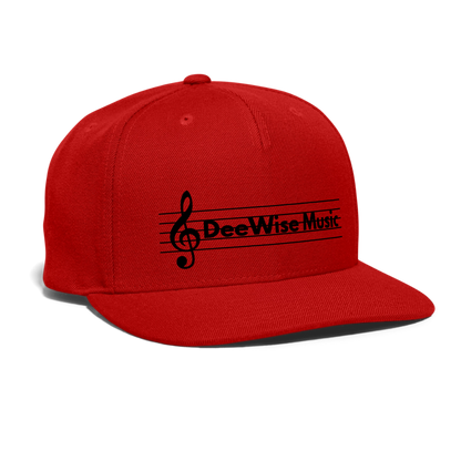 DeeWise Music - Snapback Baseball Cap - red