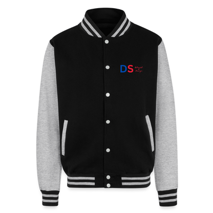 Trust god - Letterman Jacket - black/heather grey
