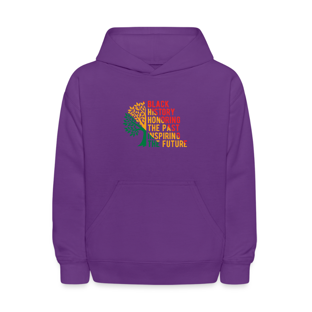 Black History - kids hoodie - purple