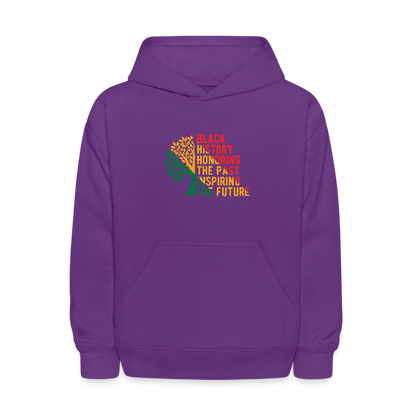 Black History - kids hoodie - purple