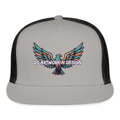 Graffiti Eagle - Trucker Hat - gray/black