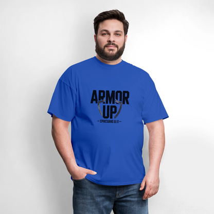 Armor Up - men's t-shirt - royal blue