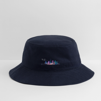 H-town Skyline - Bucket Hat - navy