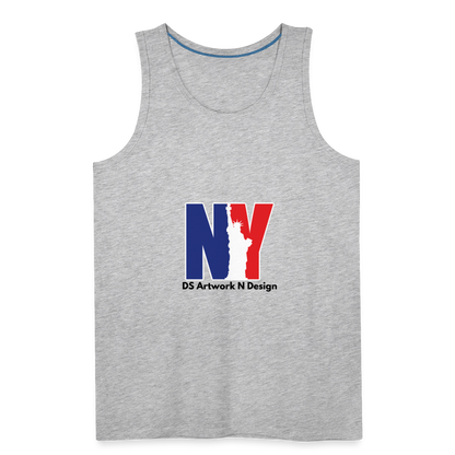 NY - Men’s Premium Tank - heather gray