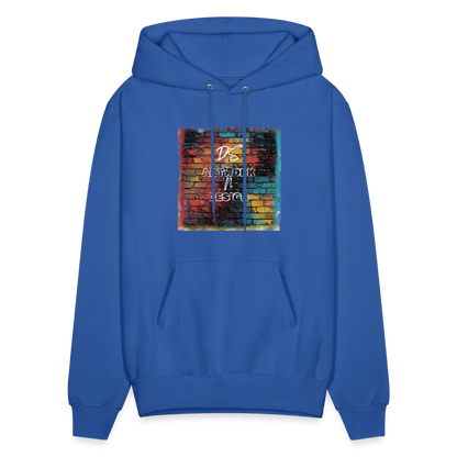 Brick Wall Art - Men's Hoodie - royal blue