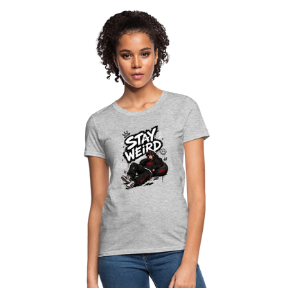 Stay Weird - Graffiti Women's T-Shirt - heather gray