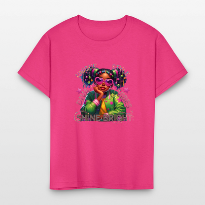 Black Girl Power - Diva Style Kids' T-Shirt - fuchsia