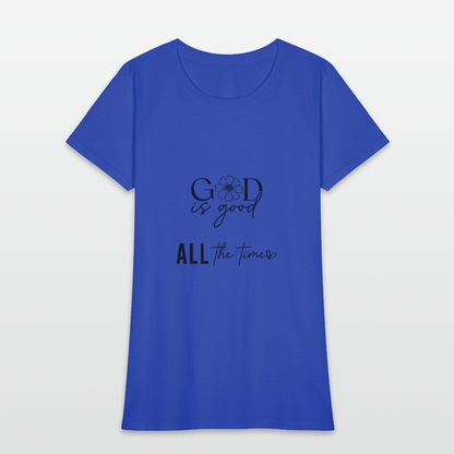 God is Good-Women's short Sleeve T-Shirt - royal blue