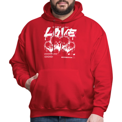 Heart of fire - Men's Hoodie - red
