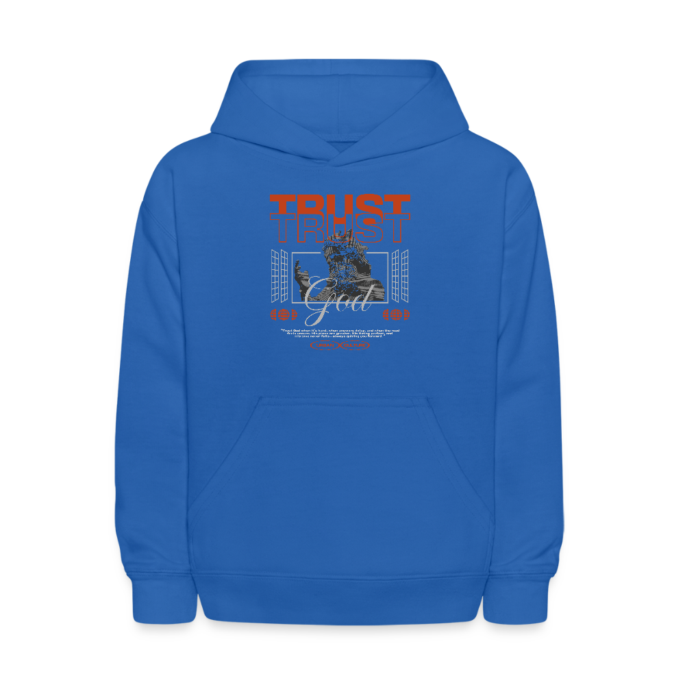 Trust God - Kids' Hoodie - royal blue